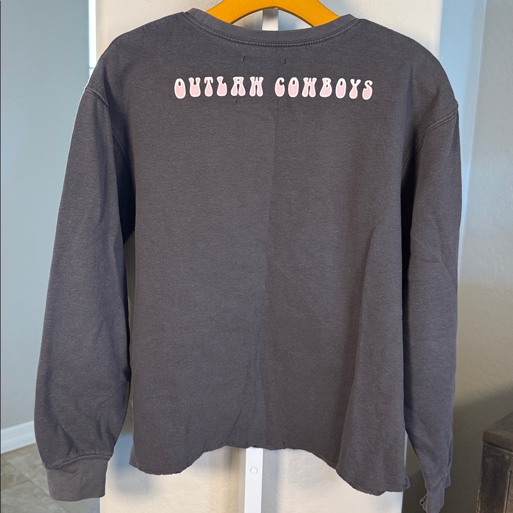 LOVE FOR HUMANITY COUTURE ULTRA FLEECE COLLECTION Outlaw Cowboy Sweatshirt - Picture 5 of 7